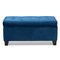 Baxton Studio Michaela Navy Blue Velvet Upholstered Storage Ottoman 162-10459 - alternate 6